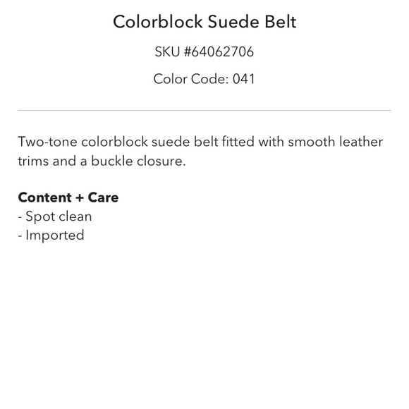 UO colorblock suede belt - Picture 3 of 3